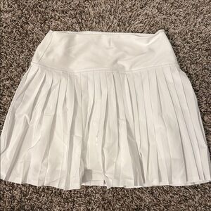 YPB White Athletic Pleated Skirt